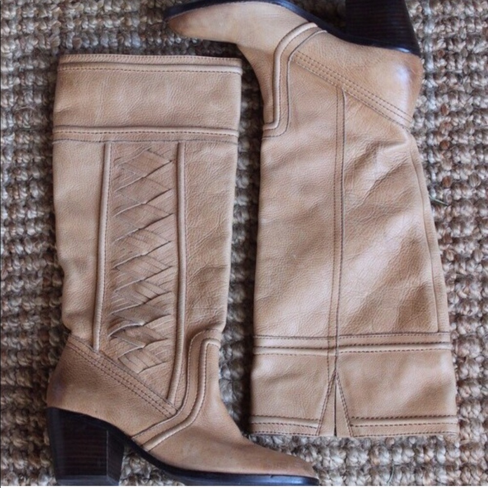 Pre-Loved Tall Fossil Felicia Boots!